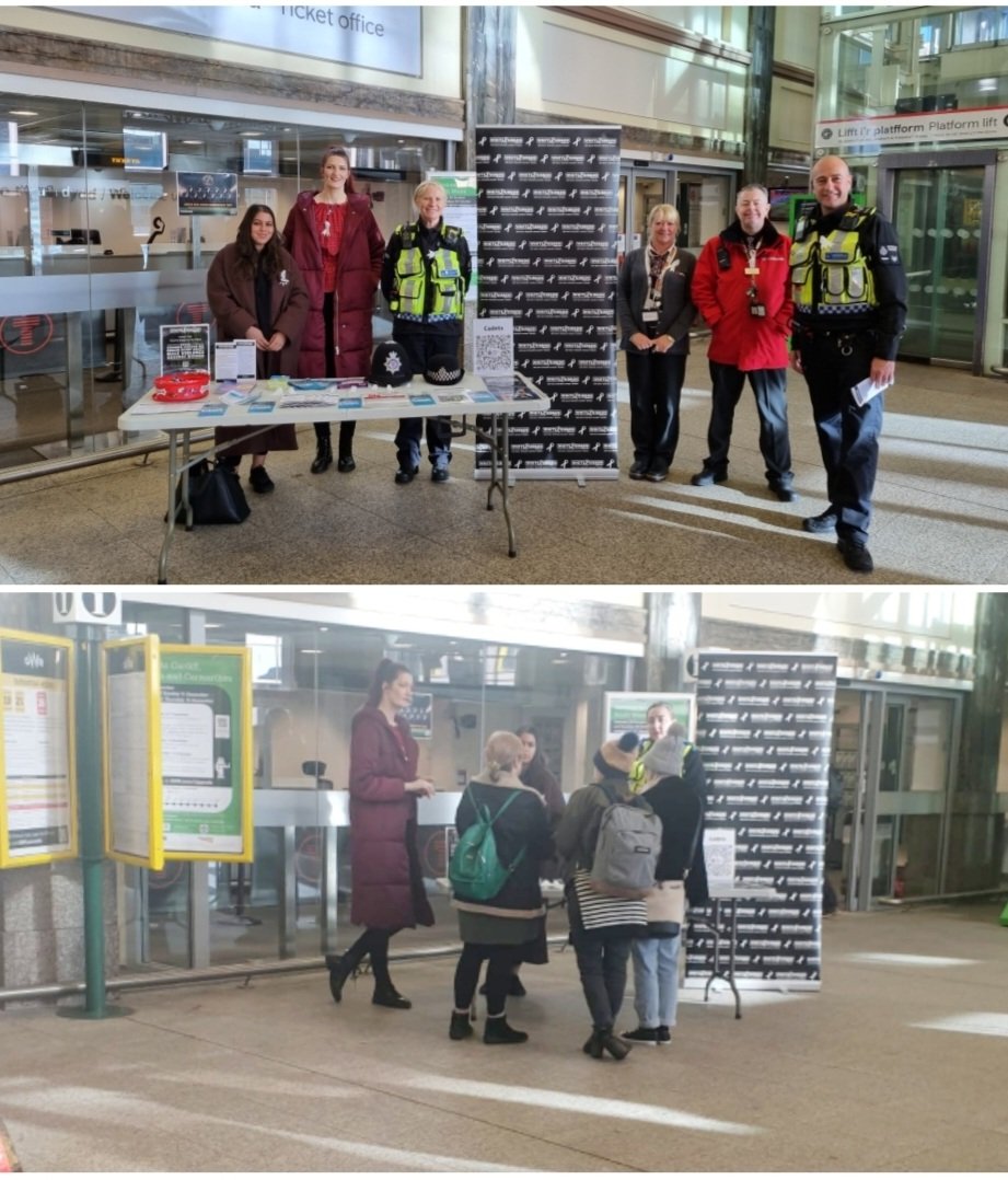 Today is White Ribbon Day! We're working alongside @cardiffwaid at #CardiffCentral today to raise awareness. 🤍

Pop along to find out more about what you can do to help!

#WhiteRibbonDay #TheGoal #SpeakUpInterrupt