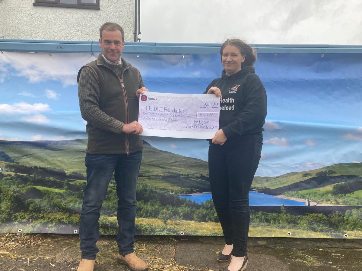 RachelChapel1's tweet photo. Fabulous for Cnewr Estate to be able to donate over £40,000 to two fabulous charities. The culmination of over a year’s fundraising to celebrate our 150th Annual Draft Sheep Sale.
@dpjfoundation @cancer_wales https://t.co/Q38LtZLgnc