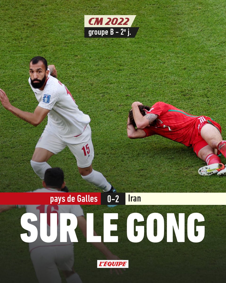L'ÉQUIPE on Twitter "L'Iran a battu le pays de Galles (20) ce