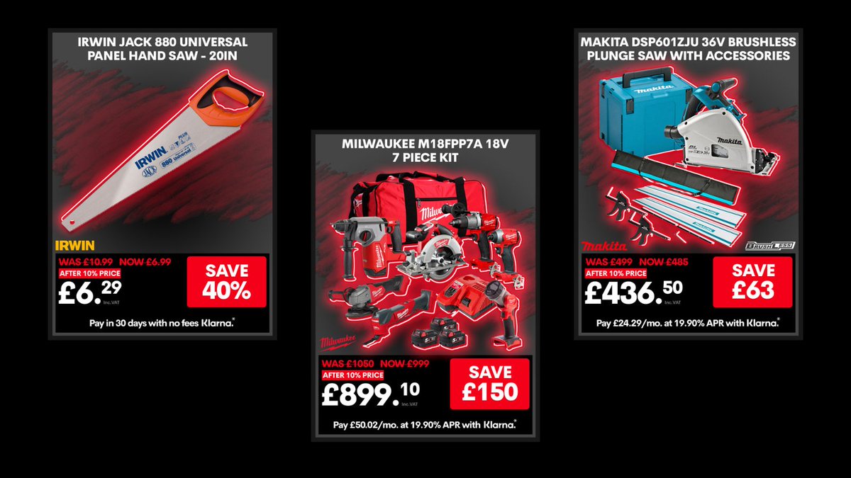 Tools4tradeUK's tweet photo. You will never know until you check it out! 🥰

That's right! It's BLACK FRIDAY!🤩

We're offering 150 deals and 10% OFF on any product you buy! Sounds exciting, don't you think? 

Check it out today- https://t.co/QHCzRuxeTh

#blackfridaydiscount #blackfridayspecials #tools4trade https://t.co/yUTJYxeWPo