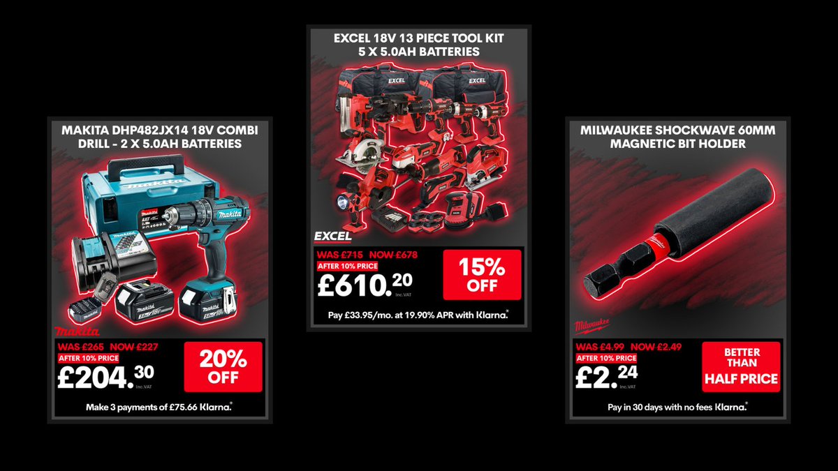 Tools4tradeUK's tweet photo. You will never know until you check it out! 🥰

That's right! It's BLACK FRIDAY!🤩

We're offering 150 deals and 10% OFF on any product you buy! Sounds exciting, don't you think? 

Check it out today- https://t.co/QHCzRuxeTh

#blackfridaydiscount #blackfridayspecials #tools4trade https://t.co/yUTJYxeWPo