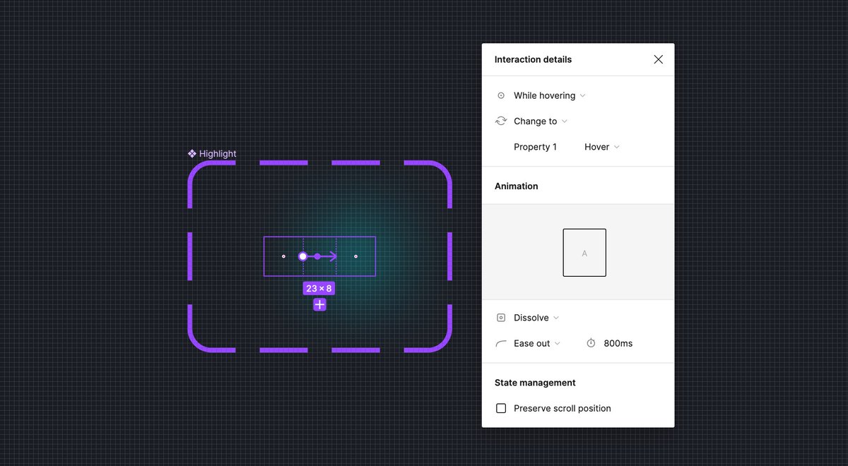 New Friday @figma Tip â¡ï¸ How to prepare prototype with button component that highlights while