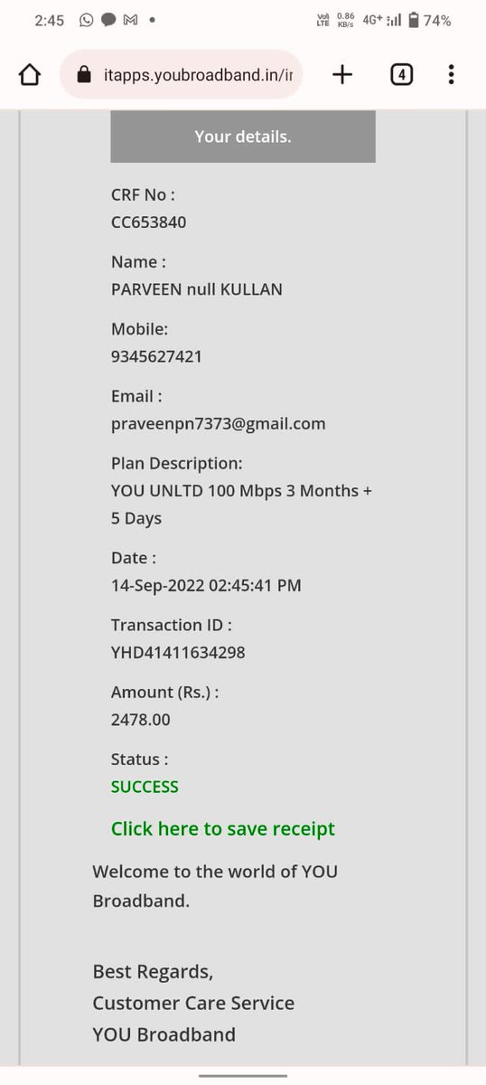 basicalyiamaVLN's tweet photo. @youbroadband  i applied for a refund 1 month before,but i didn't get refund till now, kindly check my the atteched details , refund was approved, give back my money fast as u can.
@ConsumerReports https://t.co/jybYxDf7XP