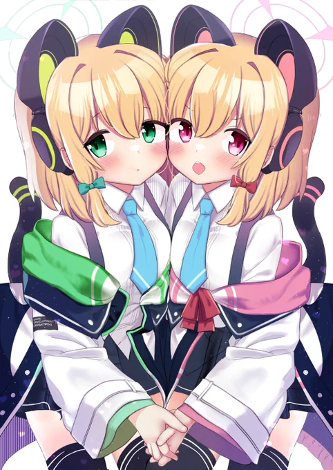 #ブルアカ モモイとミドリ 
