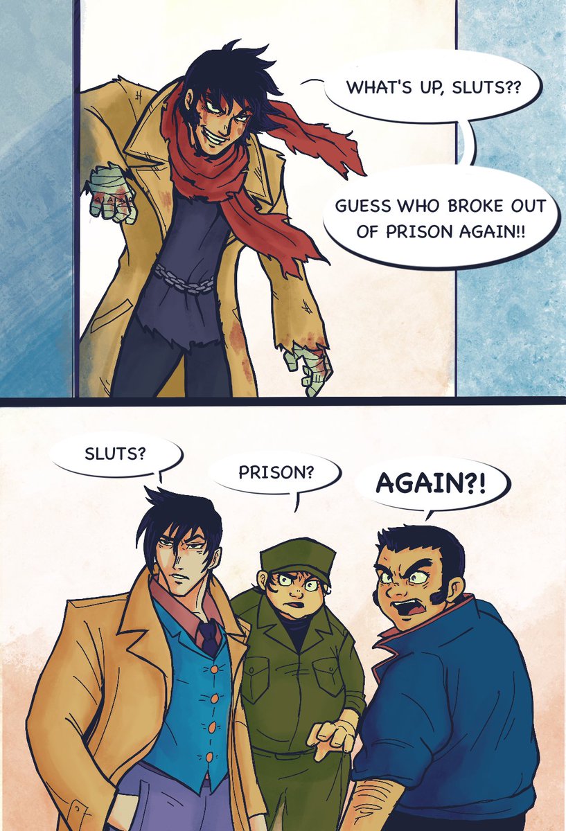 Slifer__Slacker's tweet image. my friend who doesn&apos;t have twitter drew this after I got them super addicted to getter and its rly funny so I asked them if I could post it here

#getterrobo