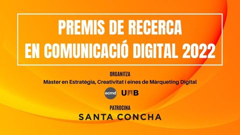 Somos patrocinadores de los Premios de Investigación en Comunicación Digital 2022 de <a href="/MasterECD/">Máster ECD</a> @FccUab <a href="/UABBarcelona/">Universitat Autònoma de Barcelona</a> 🥳

Hay que apoyar un poco a la chavalada y, desde luego, si eres estudiante y puedes presentarte... ¿a qué esperas para destacar? 💪

➡️uabcom.com/masters/estrat…