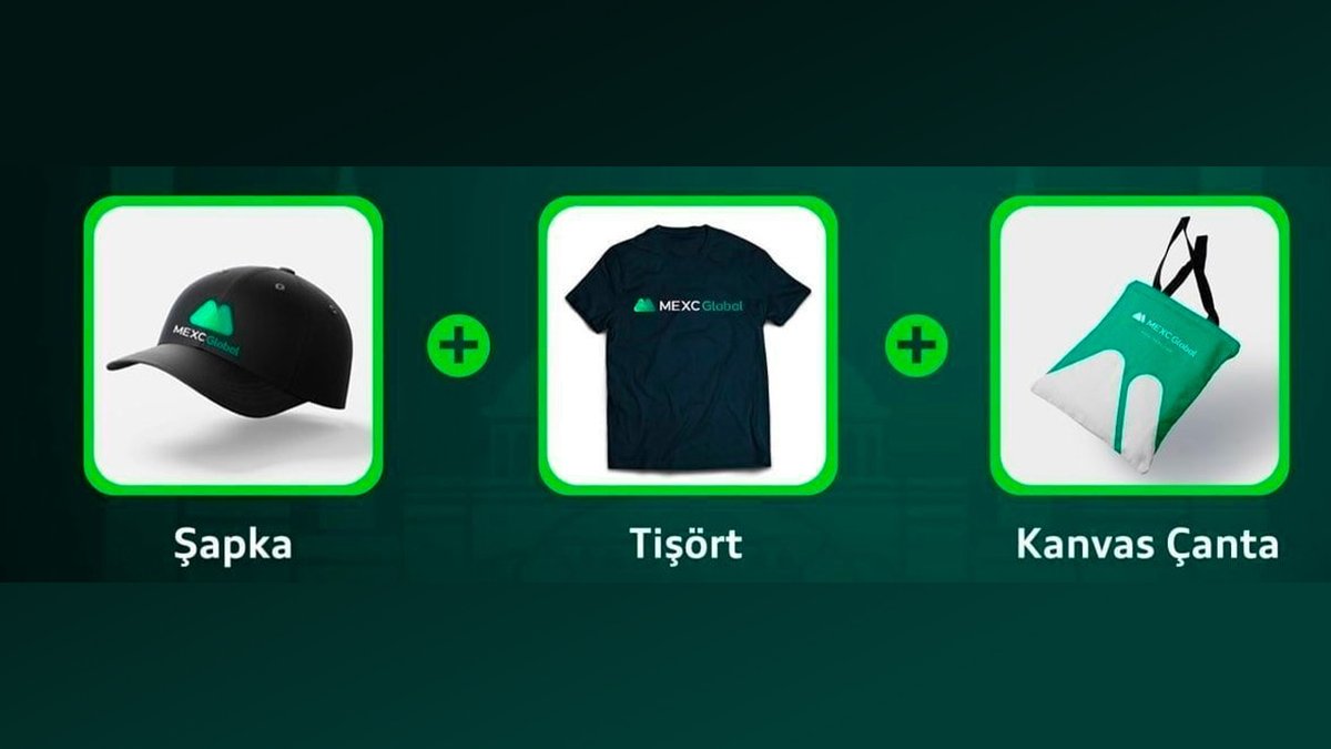 ✅ Yine güzel bir çekiliş ile birlikteyiz. Aşağıdaki şartları yerine getiren 5 takipçimize fotoğrafta gördüğünüz set hediye edilecek.

✍️ Çekiliş Şartları 

▪️<a href="/kriptobi/">Kriptobi</a> + <a href="/MEXC_TR/">MEXC_TR</a> takip.
▪️Tweeti beğen + retweet yap.

👉Ayrıca bu linkten üye olabilirsiniz: mexc.com/en-US/register…