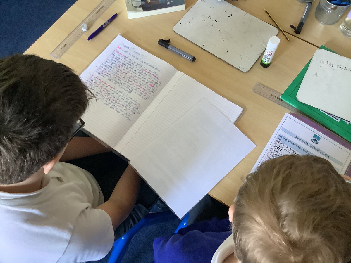 Year6SRPS's tweet photo. We love working together and editing our shared writes. It’s never perfect the first time around!😊 @learningatceo @vasilionka_lisa @emjbenton @CiaraEMoran https://t.co/lTunQAdE8E