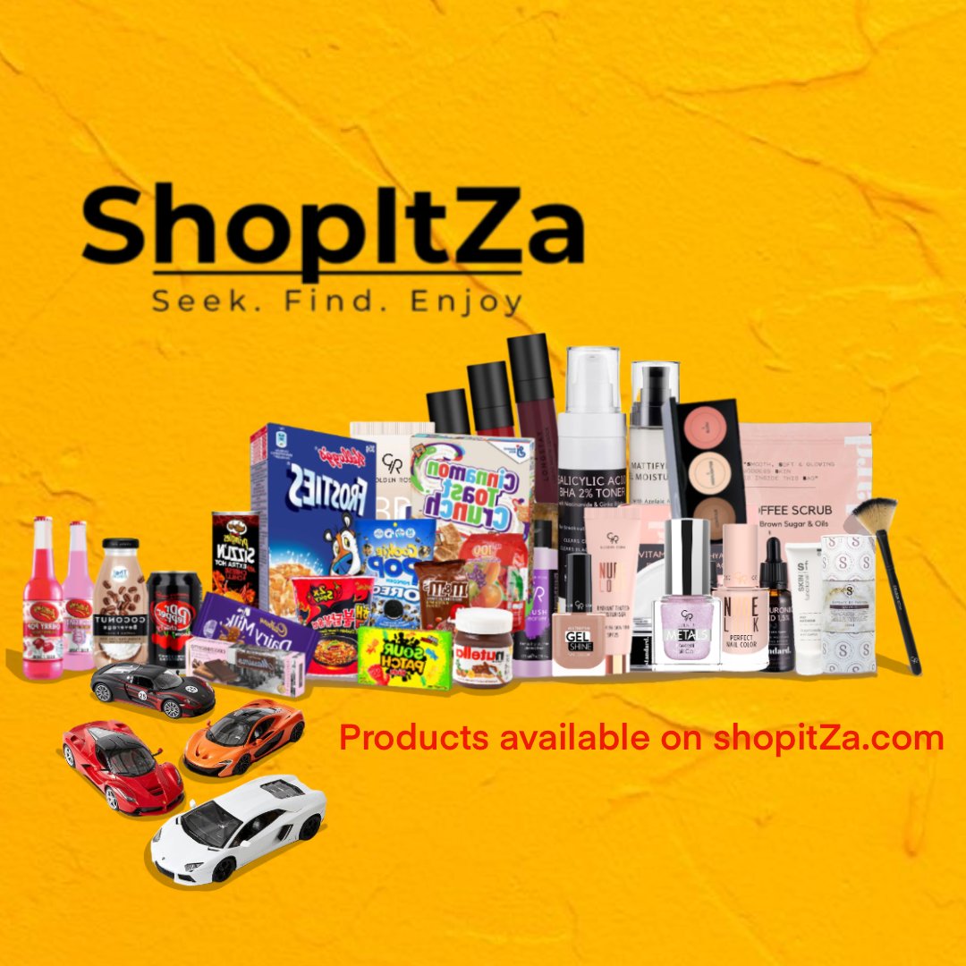 ZaShopit's tweet photo. South Africa's Biggest Online Store for Snack Cupboard,Food and Grocery, Beauty and Body Products,Model Car at Best Prices Only on https://t.co/Lf8vnmTDvU

Shop Online Now on https://t.co/jR1ihsTCR8

Nationalwide delivery R100.00

#cosmetics #snacks #shopitza #onlineshopping https://t.co/dFtVtmj98c