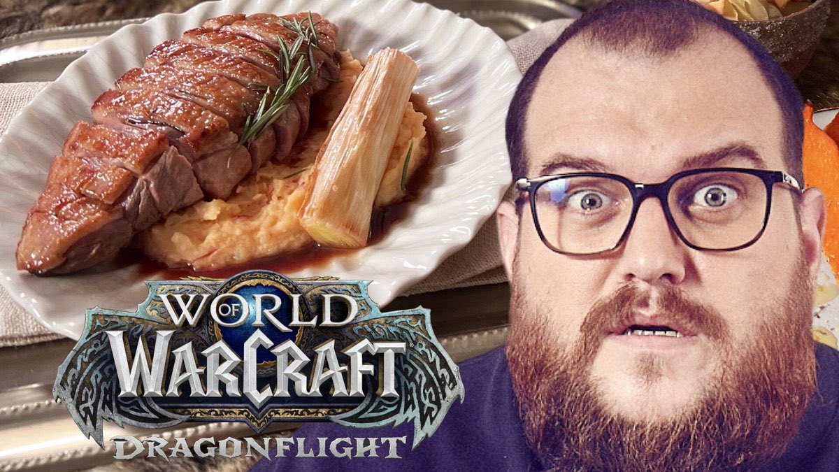 Gastronogeek's tweet photo. Aujourd'hui, j'ai le plaisir de créer une recette pr une licence légendaire : je vs propose un magret de canard enflammé version @Warcraft_FR ! 
Ce soir en live @poncefleur et sa team devront la reproduire et la transcender !
Régale toi  => https://t.co/PptMnPIoKH !
#ad https://t.co/tIfXOxfvqD