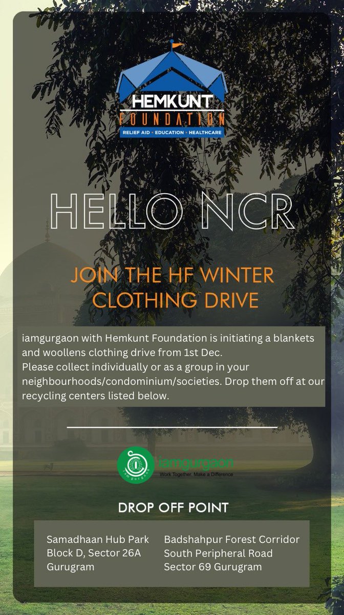 Please retweet and amplify! The drive starts 1st December. #clothingdrive #winter #woollen