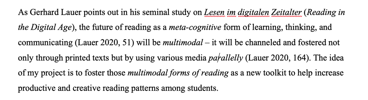JanSueselbeck's tweet photo. Getting back to my continuation report for our #Uniped course at @NTNU: Rethinking Reading in the Age of Digitalization (Part II). Kudos &amp; greetings to @GerhardLauer who's book "Lesen im digitalen Zeitalter" turned out to be the initial inspiration for this experiment. https://t.co/g9G5vthfOk