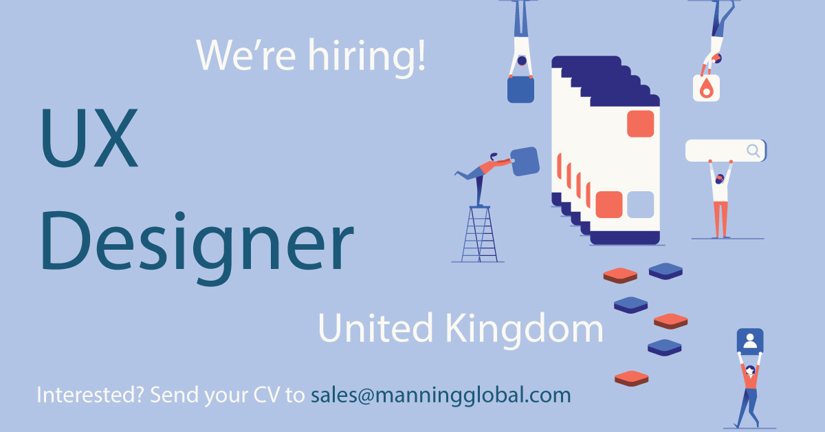 ManningGlobal's tweet photo. New #job in the #UK! 🇬🇧
Our client, a leading #IT company, is recruiting for a UX DESIGNER!
Send your CV to sales@manningglobal.com
#UX #Designer #Axure #Figma #Mural #AdobeSuite #HTML #CSS #Developer #Testing #SoftwareDevelopment #Wevo #NewJob #JobsInUK #ManningGlobal https://t.co/0KifBrgCWg