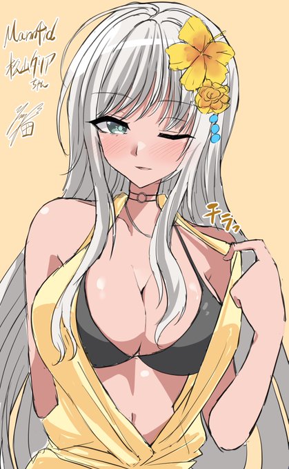 リクエストより、D4DJの松山ダリアちゃんラクガキ('ω`) 