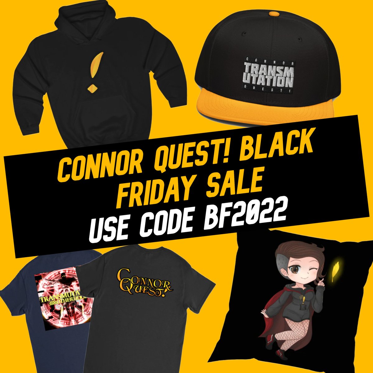 YOUR NEW QUEST IS TO SAVE MONEY IN THE BLACK FRIDAY SALE!

Use Code BF2022 on my merch store to get 10% off your order until Midnight on Monday! 

Link Below vvv