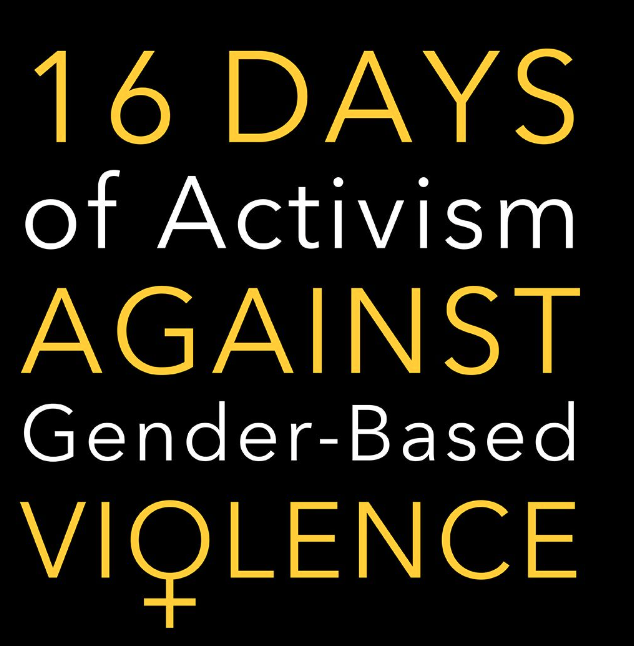 Today marks the start of #16daysofactivism against gender-based violence. The campaign will raise awareness and call for changes at local, national and international level to end violence against all women and girls.#genderbasedviolence #16daysofactivismagainstgenderbasedviolence