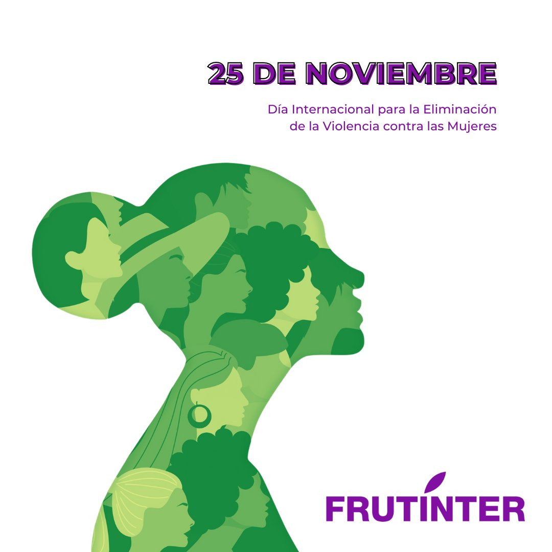 frutinter's tweet photo. 💜 25 de noviembre 💜 Día Internacional para la Eliminación de la Violencia contra las Mujeres
Hoy, mañana y todos los días 💪🏼
#frutinter #enfrutintercuidamos #25N #usoprades #sinfonia #sylma #duquessa #defry #lavila #vilareal #onda #alcoleadelrio #mercamadrid #mercabarna https://t.co/6nYYIkQh5x