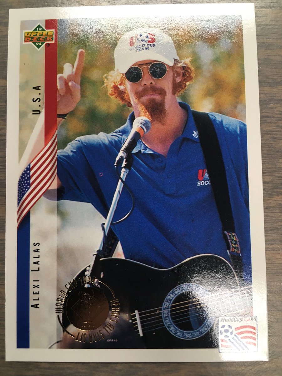 brettbuc13's tweet photo. @AlexiLalas Just opened an Upper Deck pack of 94’ World Cup cards and found this gem! USA! USA! USA! 🇺🇸🌍🏆 https://t.co/K68hilg1iE