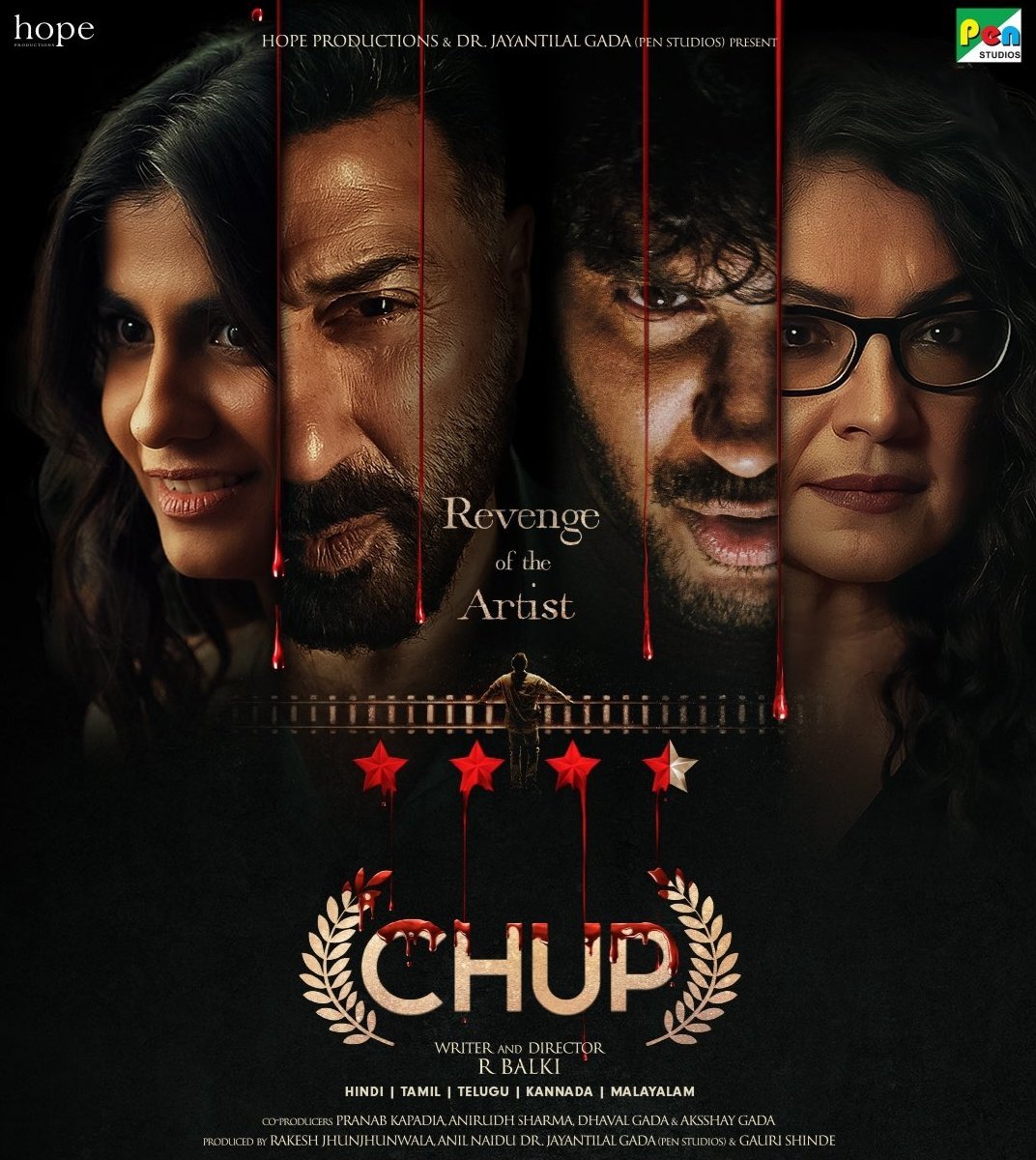 A smart movie, with heart and soul on script, and has a mind-boggling craft, along with a passionate tribute that keeps the film intact and audience on track

#Chup - ⭐⭐⭐⭐⭐

#ChupRevengeOfTheArtist -Experience that is thoroughly Cathartic!

My fav film of @diR_Balki yet! ❤️