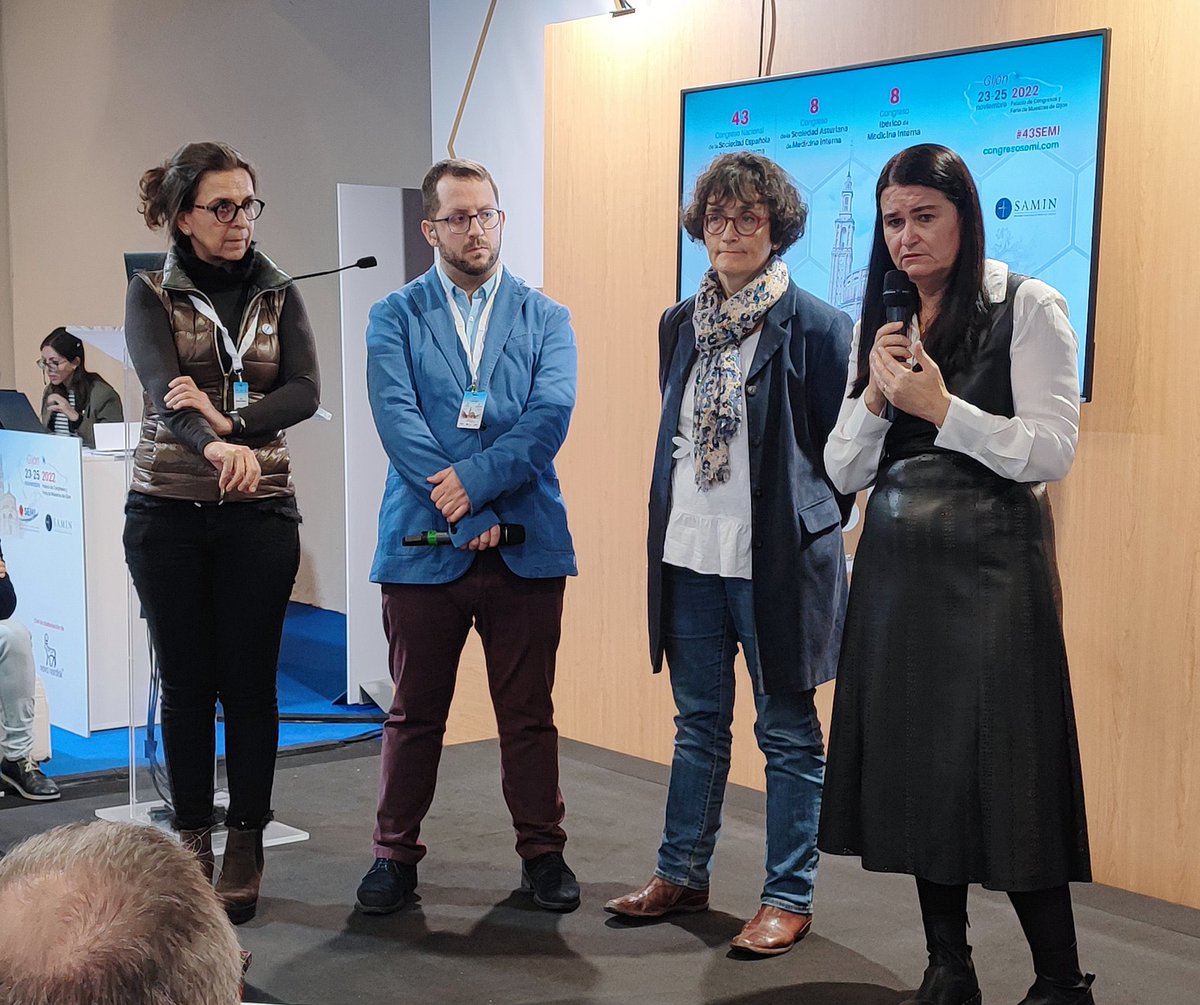 mmartinasenjo's tweet photo. Ha sido un verdadero honor ser ponente junto a @mlalanda y @crisguijarro1 

Gracias a @olgatgn por una exquisita moderación, a @ismaelsaid por la organización y la oportunidad y a @Sociedad_SEMI por este gran congreso

#43SEMI es todo un éxito. Orgulloso de ser internista https://t.co/fQwYvsLIIi