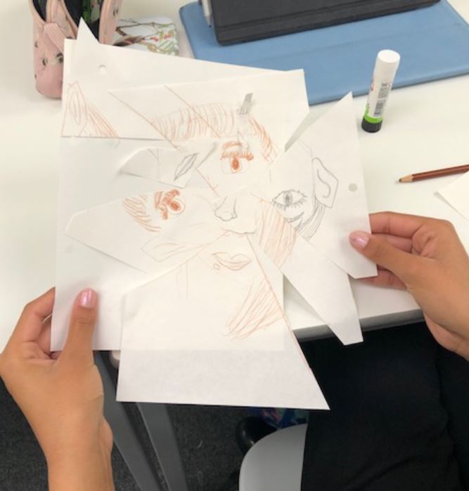 SpanishDept_WHS's tweet photo. We've been very creative in our #HispanicClub lately... Check out these Picasso-style portraits, done in 15 minutes! 👨🎨🎨 @WimbledonHigh https://t.co/fwGfIASZzB