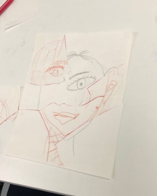 SpanishDept_WHS's tweet photo. We've been very creative in our #HispanicClub lately... Check out these Picasso-style portraits, done in 15 minutes! 👨🎨🎨 @WimbledonHigh https://t.co/fwGfIASZzB