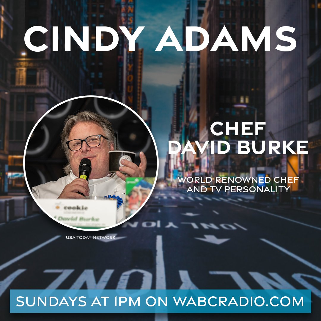 COMING UP AT 1PM:

Cindy Adams will have special guests Richard Pickering and <a href="/ChefDavidBurke/">Chef David Burke</a> on! You don't want to miss this edition of the show!

Listen to Cindy Adams Sundays at 1PM on 770 AM, wabcradio.com or on the #77WABC App!