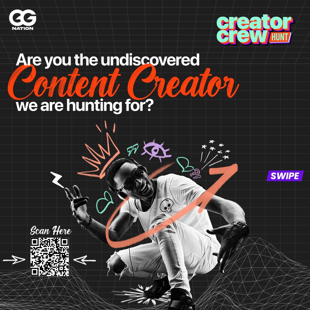 WeAreGGNation's tweet photo. 📢CREATOR CREW HUNT📢

Do what you love and win cash prizes of up to💸Rs 1,00,000💸

Join the hunt right now!👇🏻 https://t.co/s1VWyJZtDq