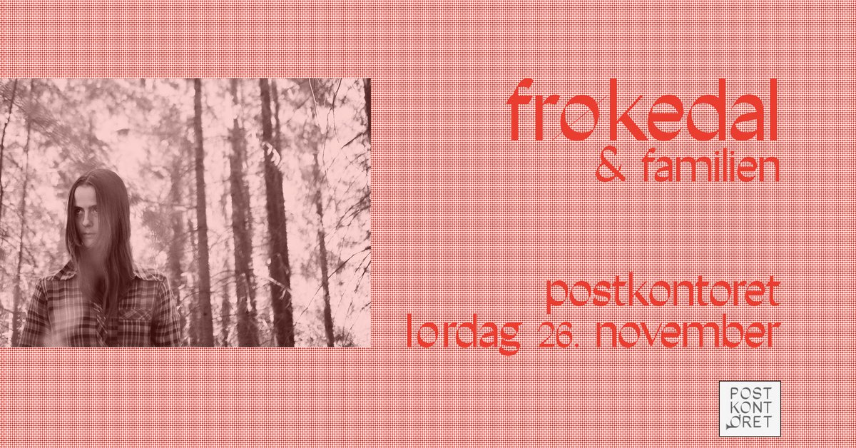 The final Frøkedal &amp; Familien show of 2022 takes place in our own neighbourhood tomorrow! Familien will feature  <a href="/ErlendRingseth/">Erlend Ringseth</a>, <a href="/selmafrench_/">Selma French</a>   #laffen and #torjusnevland 🍀
Tix: ticketmaster.no/event/700167?f……
#postkontoret #tøyen