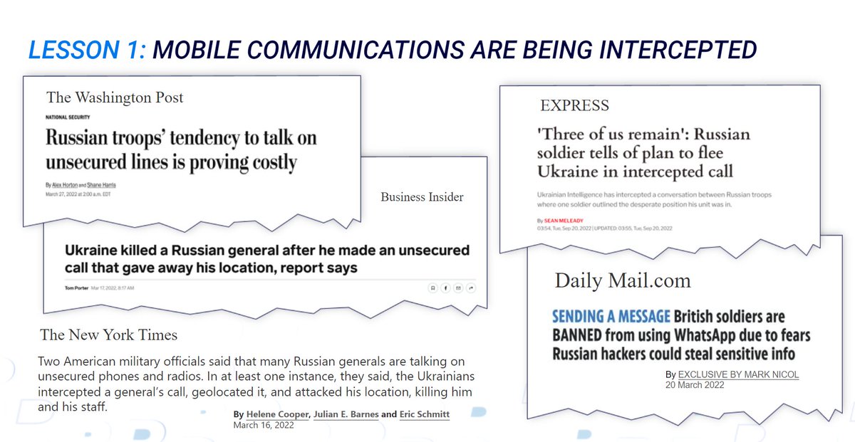 BlackBerry's tweet image. #BlackBerry&apos;s David Wiseman shared 7 lessons learned from the war in Ukraine. Get best practices in risk mitigation &amp;amp; learn how to collaborate globally to evaluate &amp;amp; secure sensitive communications without interfering in critical operations. bit.ly/3TJDMCe #BBSS22