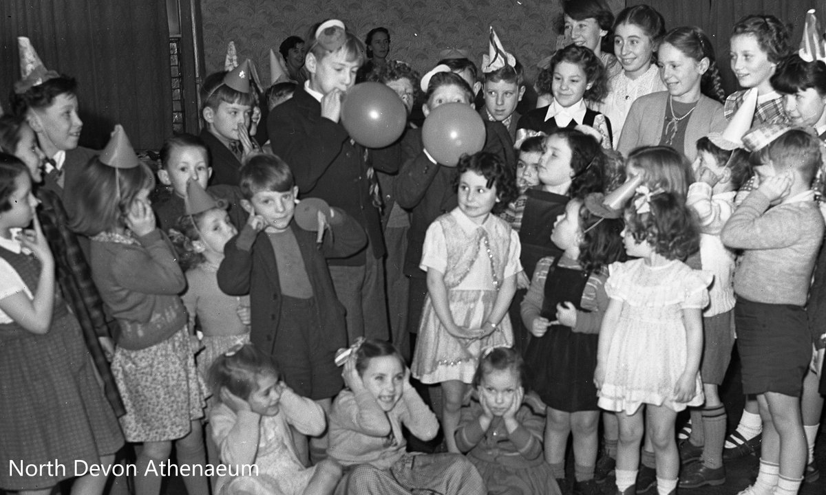 Barum_Athena's tweet photo. Getting into the party spirit (or not as the case may be) with the children at the Southern National Christmas party in 1954.
#EYAParty
#ExploreYourArchivesWeek
#PartySpirit https://t.co/gp85e04wrB