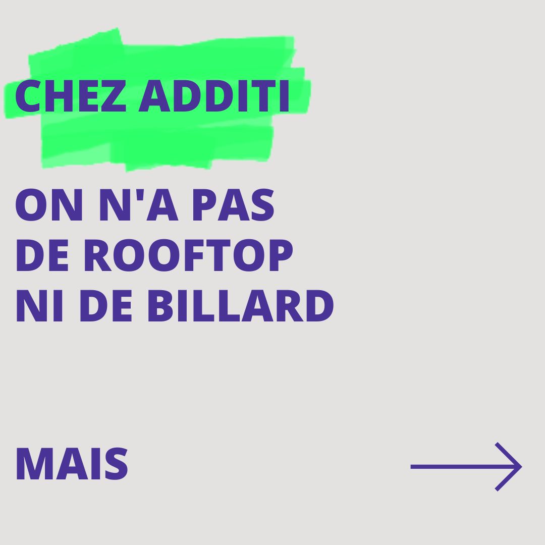 Additi01's tweet photo. /Marque employeur

Chez Additi, on n’a pas de roof top ni de billard… Mais on a mieux que ça à te proposer ! 😃

Tu souhaites rejoindre un acteur de premier plan sur le marché des médias et de la communication ?

https://t.co/sBp8nSW1u6

---

#Additi #Publicite #Media #CDI #CDD https://t.co/DJprcuNVvv