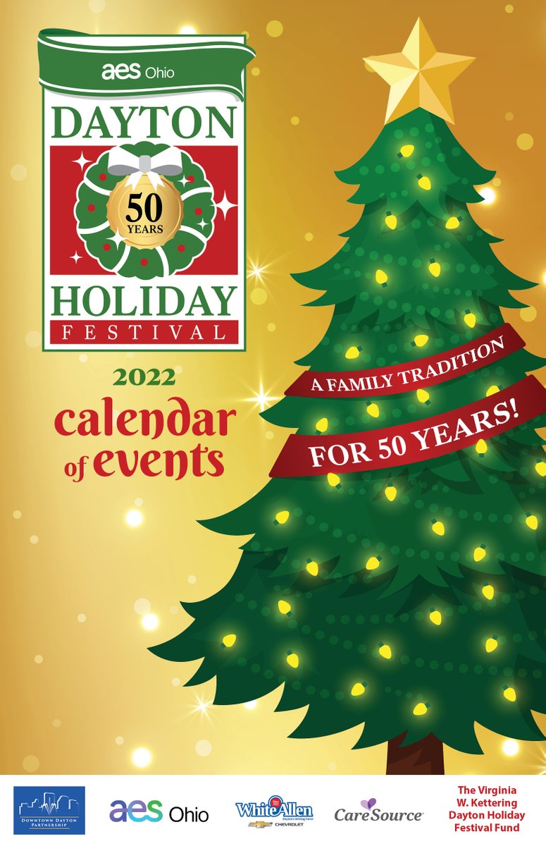DowntownDayton's tweet image. Keep up with everything happening during the 50th Dayton Holiday Festival, presented by @AESOhio with our 2022 calendar! Download a digital version now at downtowndayton.org/things-to-do/h…

Join us TONIGHT to kick off the 50th Dayton Holiday Festival, presented by AES Ohio!