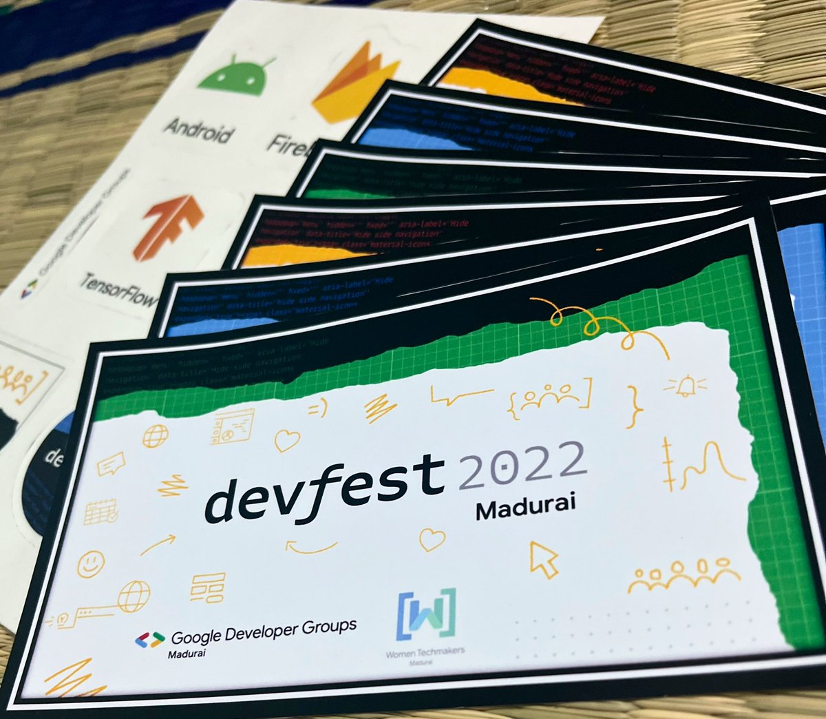 ImtheVB's tweet photo. Getting ready for the dayโฆ!
#DevFestMadurai #DevFest2022
@GoogleDevsIN @googledevs @gdgmadurai https://t.co/2d1zP6EK59