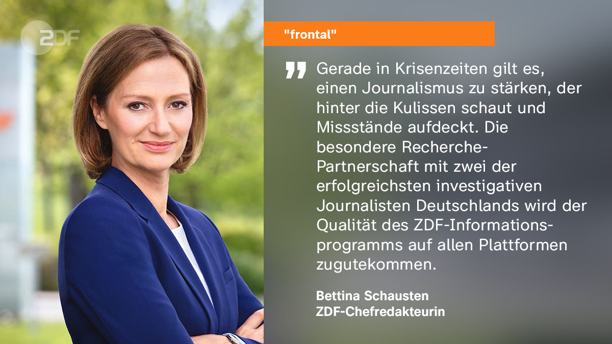 ZDFpresse's tweet photo. Die #ZDF-Redaktion @ZDFfrontal kooperiert mit Investigativ-Team: @b_obermayer und @f_obermaier recherchieren für das ZDF. Weitere Information: https://t.co/Etn4sCbEfR
@paper_trail_m #investgativ https://t.co/HtWXU0JxTb
