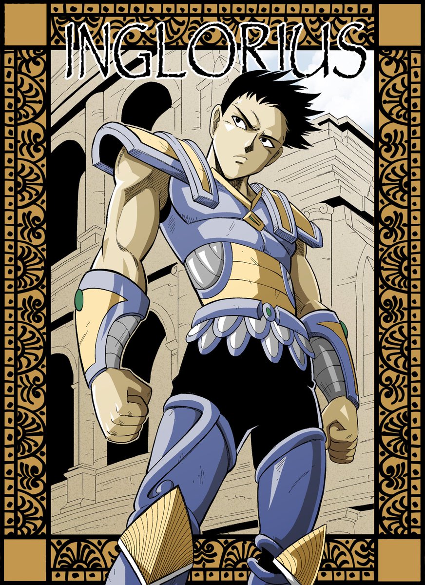 LeFabBD's tweet photo. Un titre, une idée de couv… Toujours à la croisée entre l’empire #romain, les #gladiateurs et le #manga style #saintseiya https://t.co/8TVJxOB54C