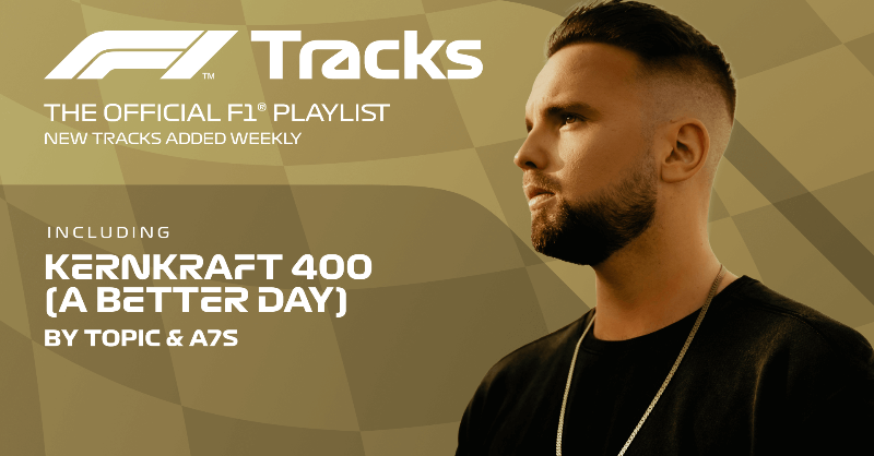F1's tweet photo. Kernkraft 400 (A Better Day) from @topicmusictv and @a7sofficial is this week's #1 on F1 Tracks! 

Tune in and turn it up NOW on @spotify 🎶

#F1