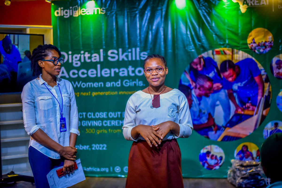 Areai4Africa's tweet photo. Also, following the success of the Education Digital Equity Initiative Phase II (#EDEI), this program was organized for girls to close the gender gap in the #STEM-field by providing them with this opportunity through the Basic Digital Skills for Learning Program.

#ForEveryChild https://t.co/Vt4BGLkI9t