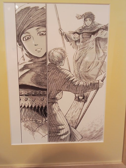 森薫先生の乙嫁原画展見てきた。ホワイト(修正)が殆ど使われてなくてドン引き。人によってはネームレベルの軽い下書きから出てくるペン入れの質がおかしい上にまだ描く速度上がってるとかなんとか。……ナメック星の一般人がフリーザ様見たらこういう気分になるんだろう。後、大正義モルフォ。 