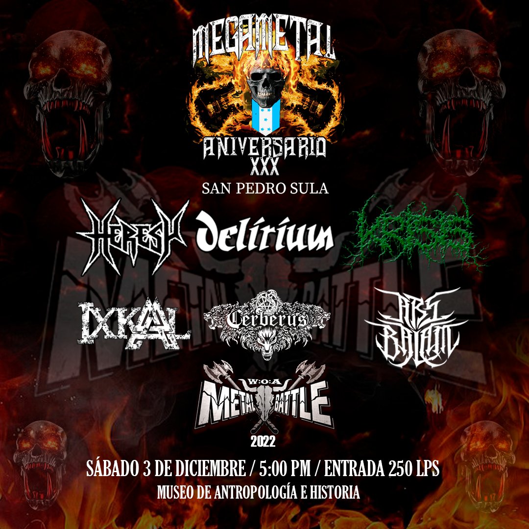Megametal San Pedro Sula 
Sábado 3 de diciembre
