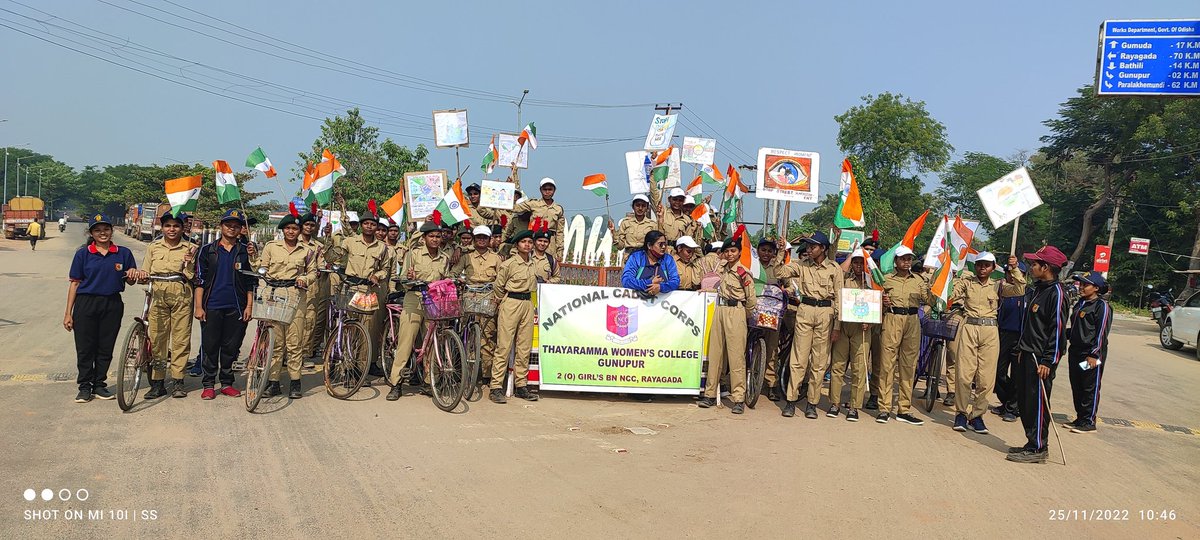 LtSasmita's tweet photo. Cycle Rally on eve of ncc day @rashtrapatibhvn @narendramodi @Sriniva78045045 @kalinga_sagar @DHE_Odisha @Naveen_Odisha @GIRLSBNNCCRGDA2 @SMEOdisha @GovernorOdisha @captain_anita https://t.co/4KttK1VkiK