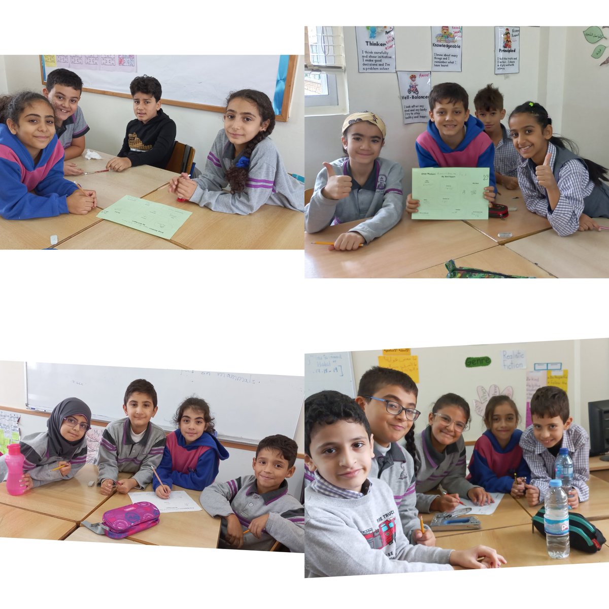 Together everyone achieves more!
Grade 4 D learners worked cooperatively to discover the characteristics  of birds. 🐦 🦃 🦉 
Then,the presenters of each group presented their work confidently.  
<a href="/makdawhaschool/">Makassed Dawha School</a> 
<a href="/raefa_jomaa/">Raefa Jomaa</a>