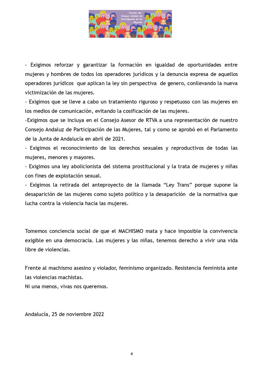 AMECOOP_'s tweet photo. #25N 🟣 Las #cooperativistas de #Andalucía trabajamos para construir una sociedad sin violencia hacia las #mujeres, más justa, igualitaria y feliz 👉 compartimos el manifiesto conjunto de las organizaciones de la @CAPMujeres 
 
 #coop #MujeresCooperativas #25N2022 #25Nov https://t.co/k5FAclxtPt