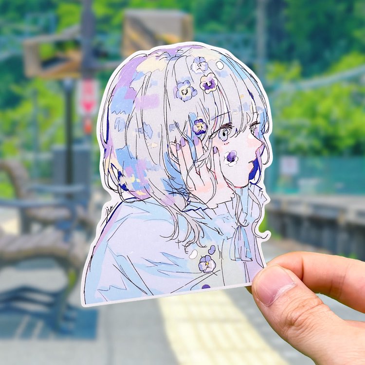 「ステッカーの通販が始まりました。 」|萩森じあのイラスト