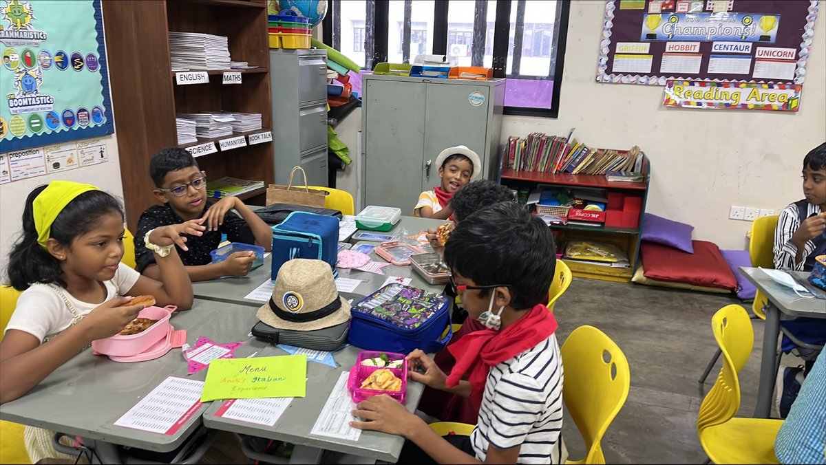 4C enjoying tasting Italian food for their experience lesson for English <a href="/jsyear4/">BSC_JSYear4</a> <a href="/BSC_Principal/">BSC Principal</a> <a href="/BSC_JSHead/">BSC Junior Head</a> <a href="/BSColomboLK/">British Sch Colombo</a>