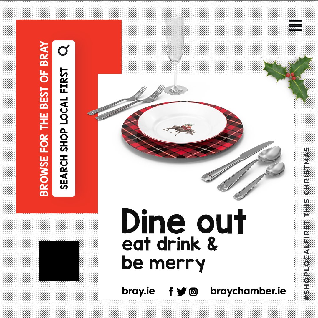 bray_ie's tweet photo. Dine out... eat, drink, and be merry by supporting #Bray's hospitality sector this festive season!
Search the #BestOfBray ➜ https://t.co/IlWBxGvnoM
Always drink responsibly!
#StepIntoChristmas #ChristmasInBray #WinterInBray #BrayBouncingBack #LoveBray #BestOfBray https://t.co/2yCZKHJp6a