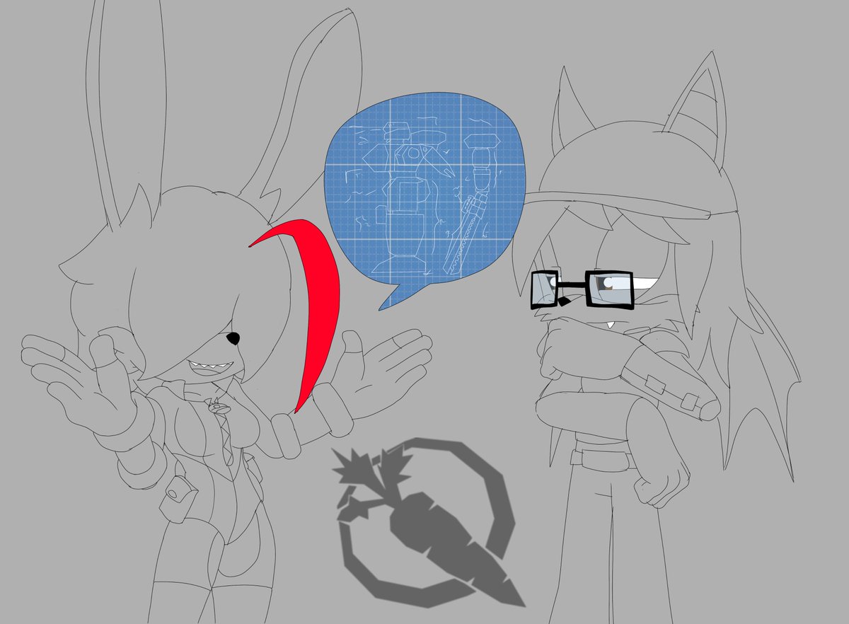 OriginialCarrot's tweet photo. I think its time i return to doing simple character interaction with my ocs and others! 
So here is @MootankNoi and @MikeJMurdock talking to Carrot and Sammy! https://t.co/0P2NpIY997