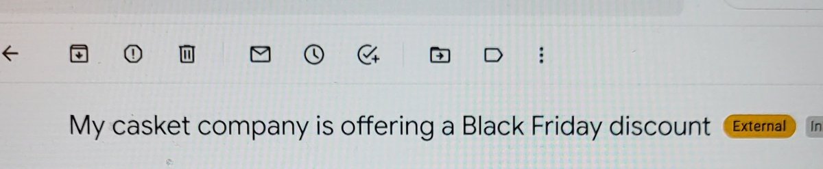 Taking "Black Friday" to a new level with this email