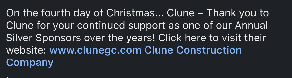 7x24MNY's tweet photo. On the fourth day of Christmas... Thank you to Clune for being one of our Annual Silver Sponsors! https://t.co/yeCxAn5w8s
#7x24exchange #7x24metronychapter #clune #cluneconstruction #sponsors #thankful #twelvedaysofchristmas #datacenter #missioncritical #construction #technology https://t.co/jn7PbhpI7T