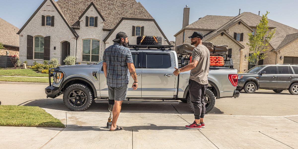 We turned this 2022 Ford F-150 into an awesome adventure rig for U.S. veteran and #TheTrucketList recipient, Derrick Ross. 

We added a Rugged Ridge Tent, Husky Liners, AMP Steps and more. Hop on those #BlackFriday deals and shop this build here fal.cn/3tVlO